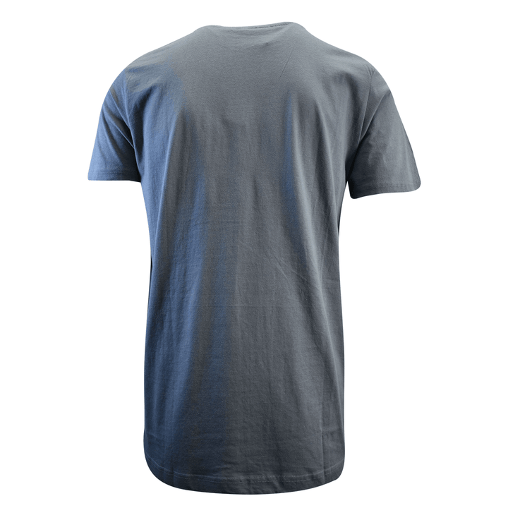 Kappa Men's T-Shirt Sky Blue Abelo Orange Chest Logo S/S Tee (S05)