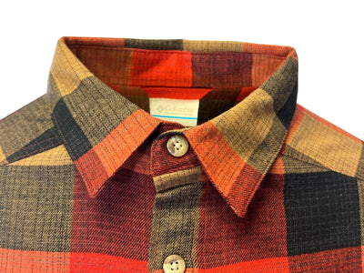 Columbia Men's Red Jasper Buffalo Check Shirt Cornell Woods Flannel L/S (698)