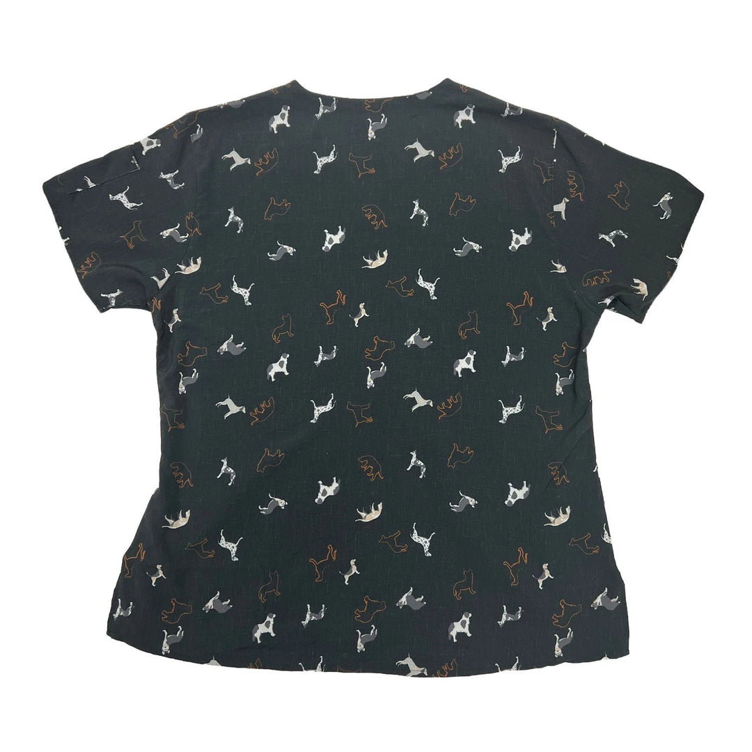 Carhartt Women's Scrub Force Pocket Rugged Flex V-Neck Print Top D Ring (M03)