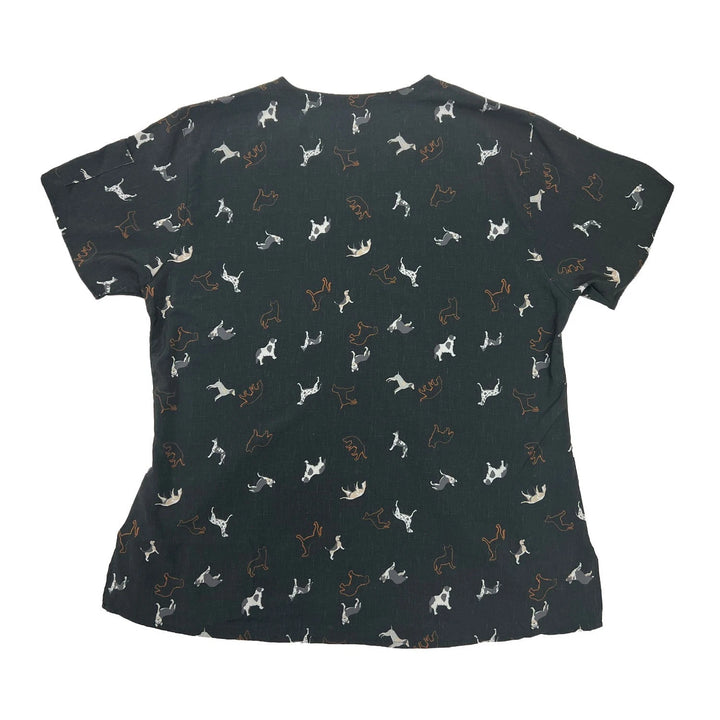 Carhartt Women's Scrub Force Pocket Rugged Flex V-Neck Print Top D Ring (M03)