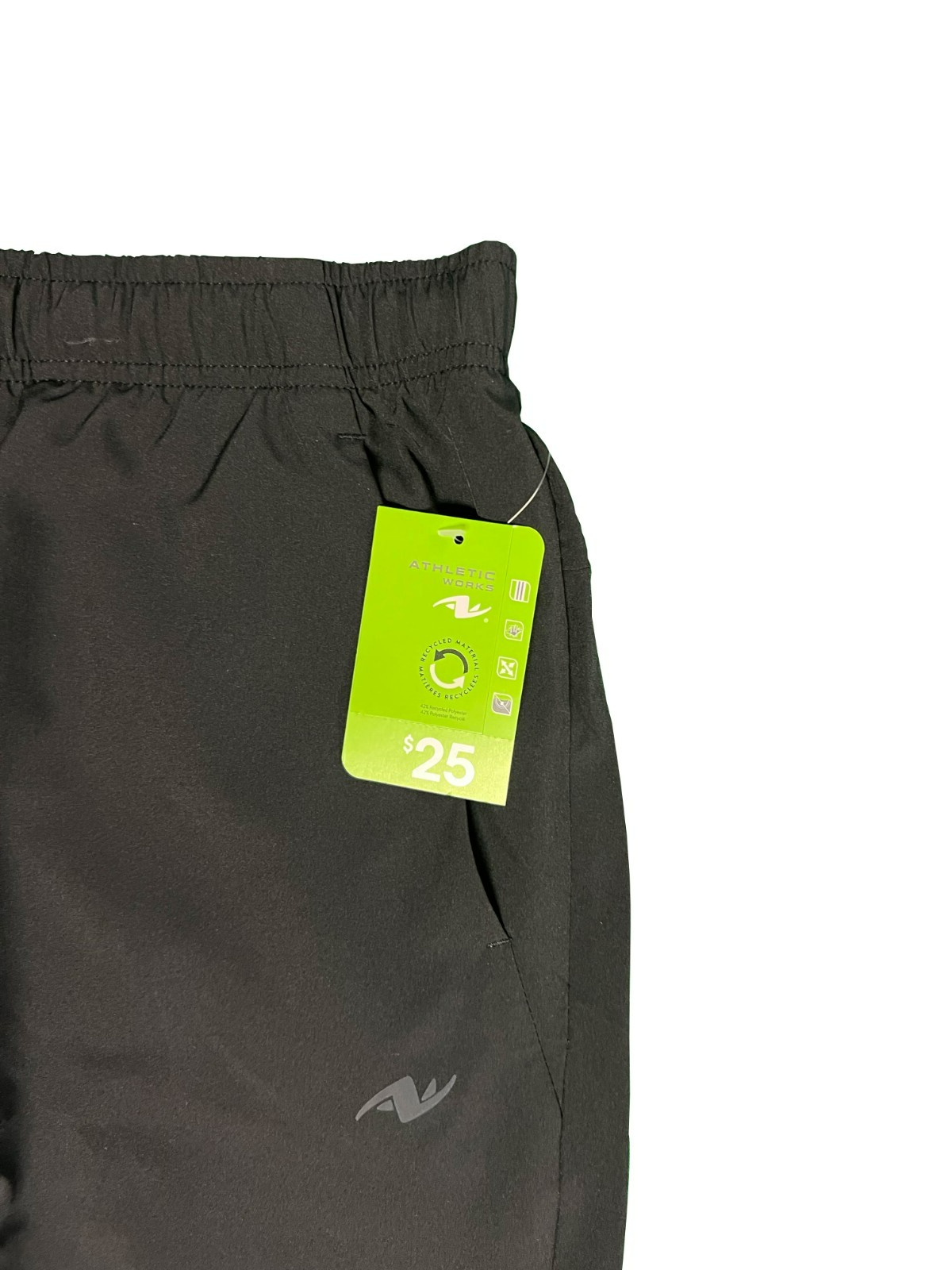 Athletic Works Men's Black Pant Woven (S01)