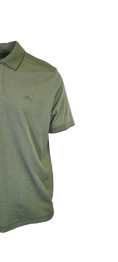 Tommy Bahama Men's Green Performance Polo 2 Buttons T-Shirt S/S (S10)