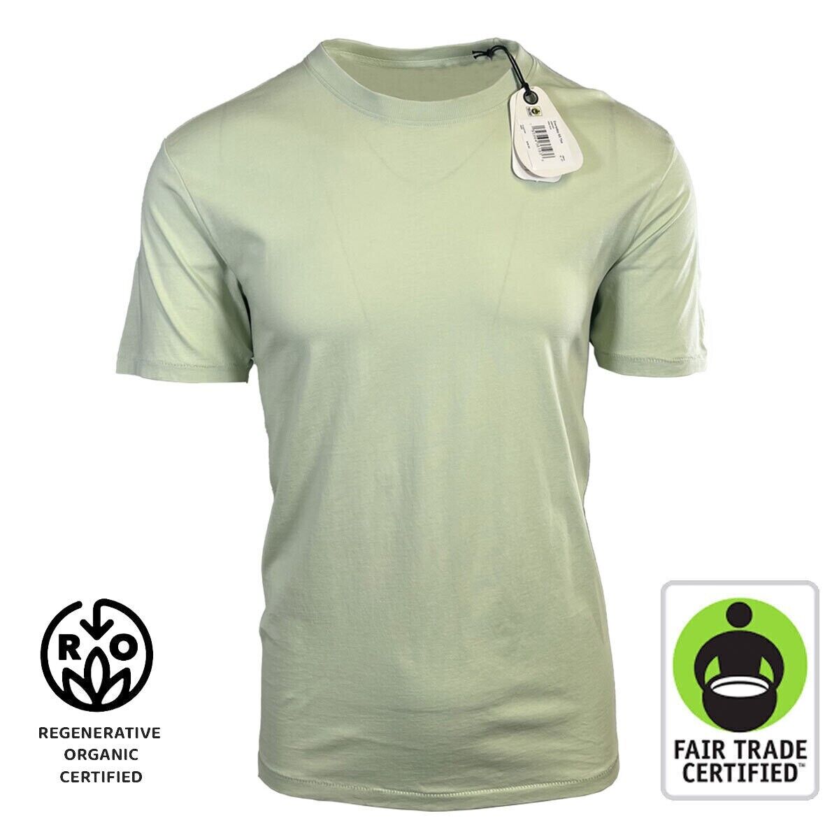 prAna Men's Pale Aloe T-Shirt Everyday Short Sleeve Solid Tee (S07)