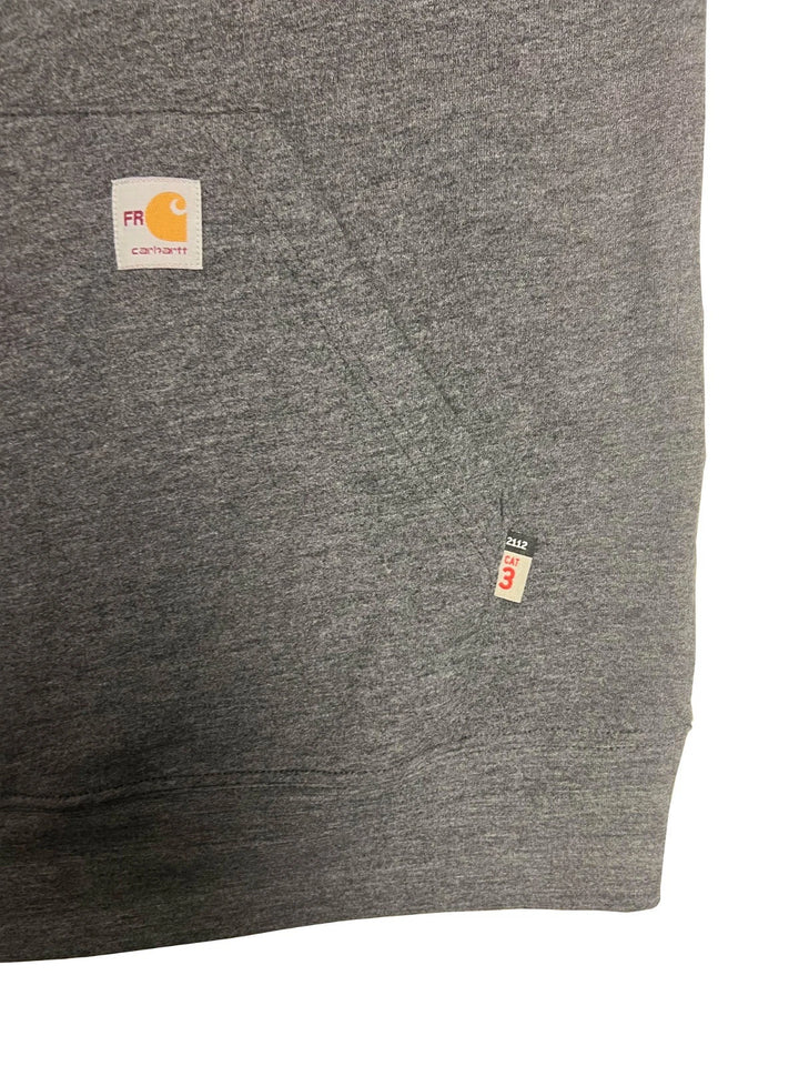 Carhart FR Men′s Granite Heather Sweatshirt Quarter Zip Mock Neck (S52)