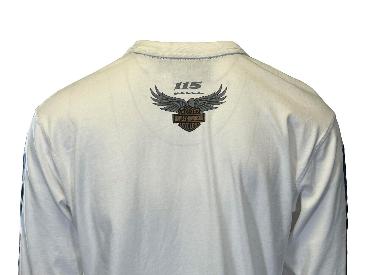 Branded Men's White T-Shirt 115th Anniversary Long Sleeve (S99)