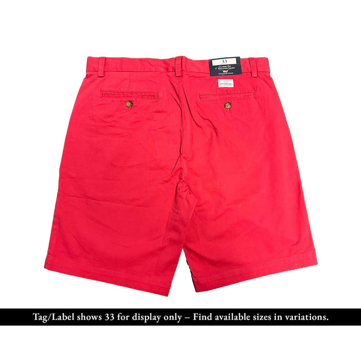 Vineyard Vines Men's Raspberry Wine Short 9inch Stretch Breaker Solid Shorts (S01)