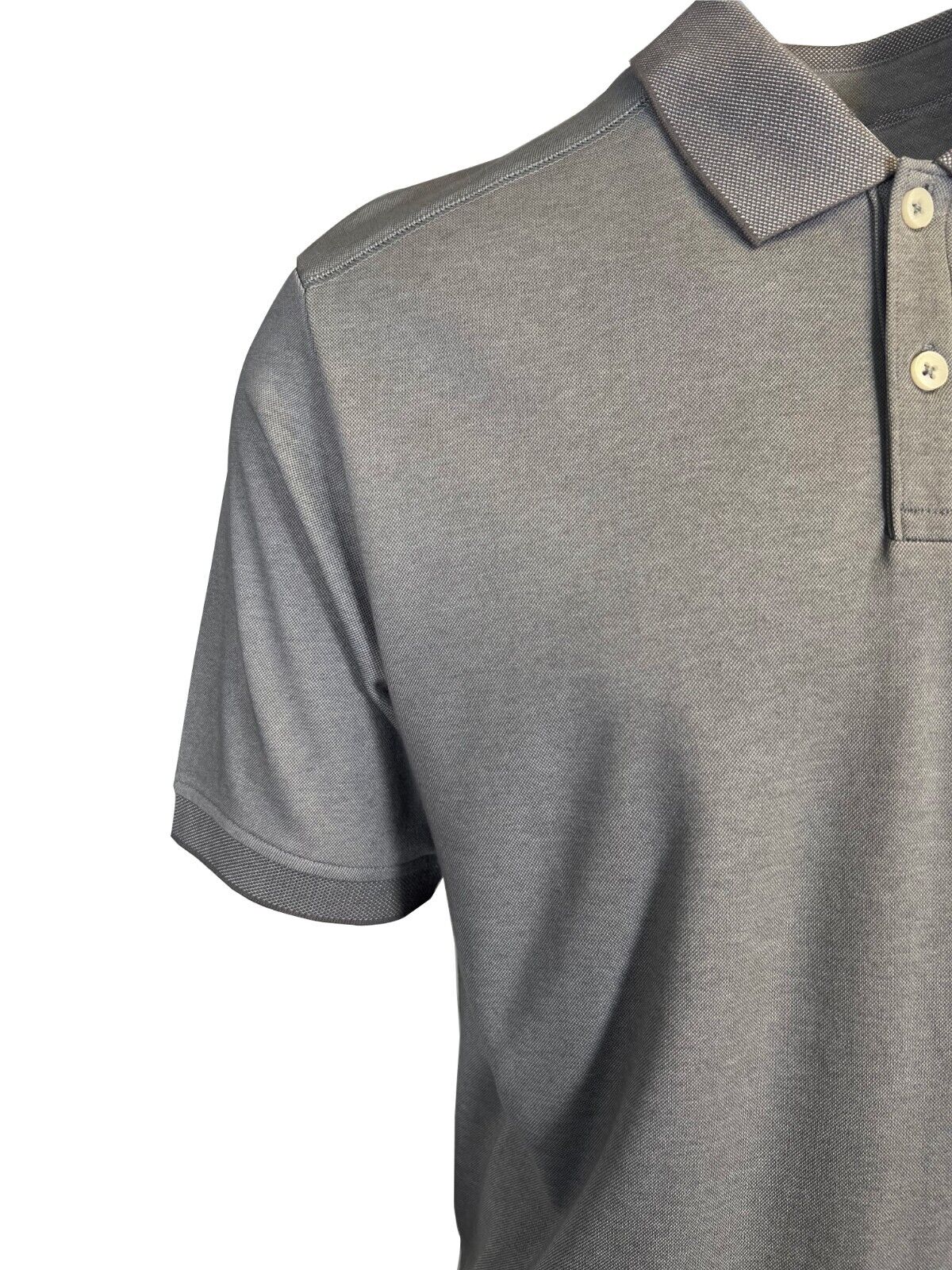 Tommy Bahama Men's Grey Performance Polo 2 Buttons T-Shirt S/S (S11)