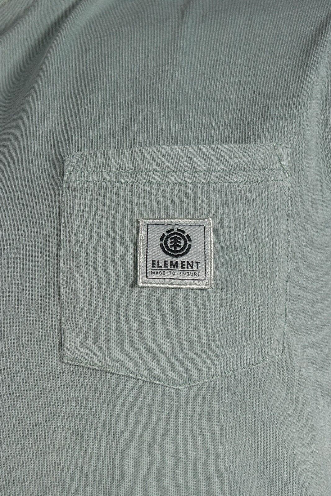 Element Men's T-Shirt Mineral Green Basic Pocket Tee S/S (S04)