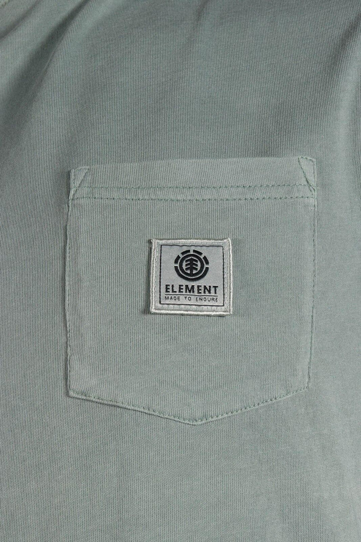 Element Men's T-Shirt Mineral Green Basic Pocket Tee S/S (S04)
