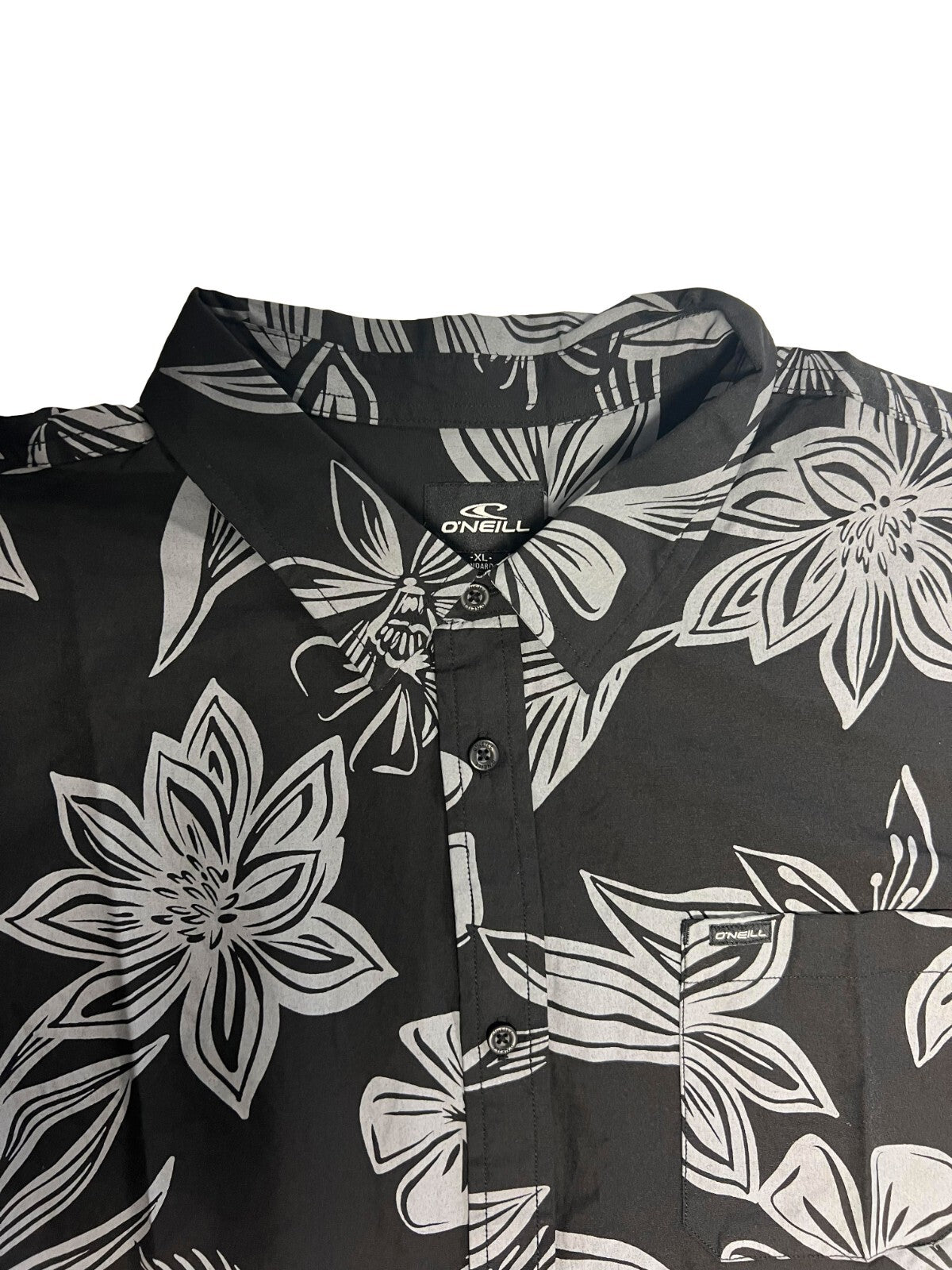 O'Neill Men's Shirt Shoreside Short Sleeve Printed Flowers Shirt