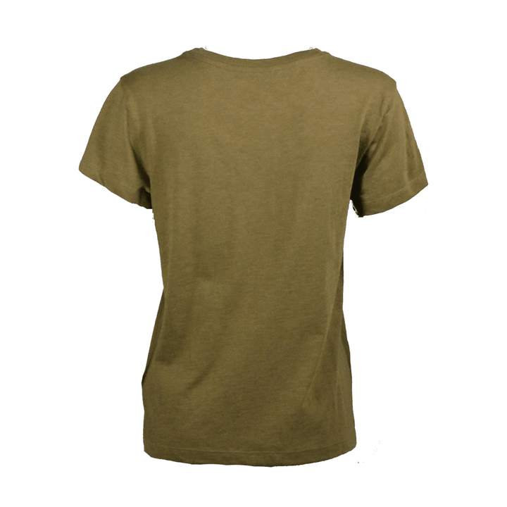 HD Branded Women's T-Shirt Olive Tour of Duty Pocket Relaxed Fit Tee (S21)