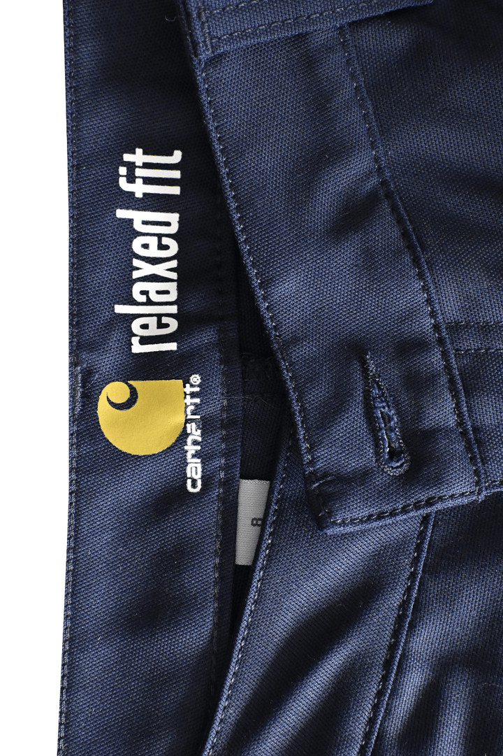 Carhartt Women's Chino Shorts Navy Rugged Flex Rigby Relaxed Fit