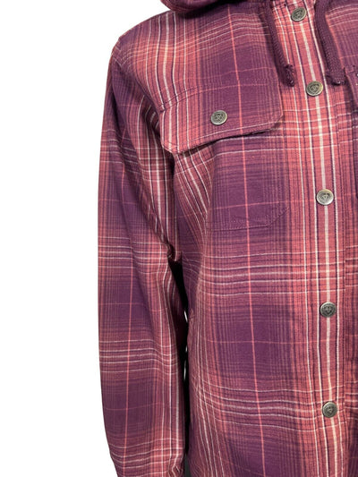 Ariat Women's Potent Purple Plaid Shirt Rebar Flannel Jacket (S04)