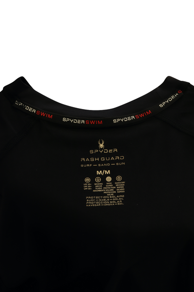 Spyder Men's T-Shirt Black UPF30+ Rash Guard L/S (S01B)