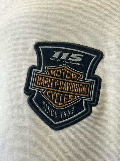 Branded Men's White T-Shirt 115th Anniversary Long Sleeve (S99)