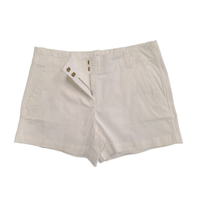 Vineyard Vines Women's White Cap Shorts Everyday Solid Pockets (S01)