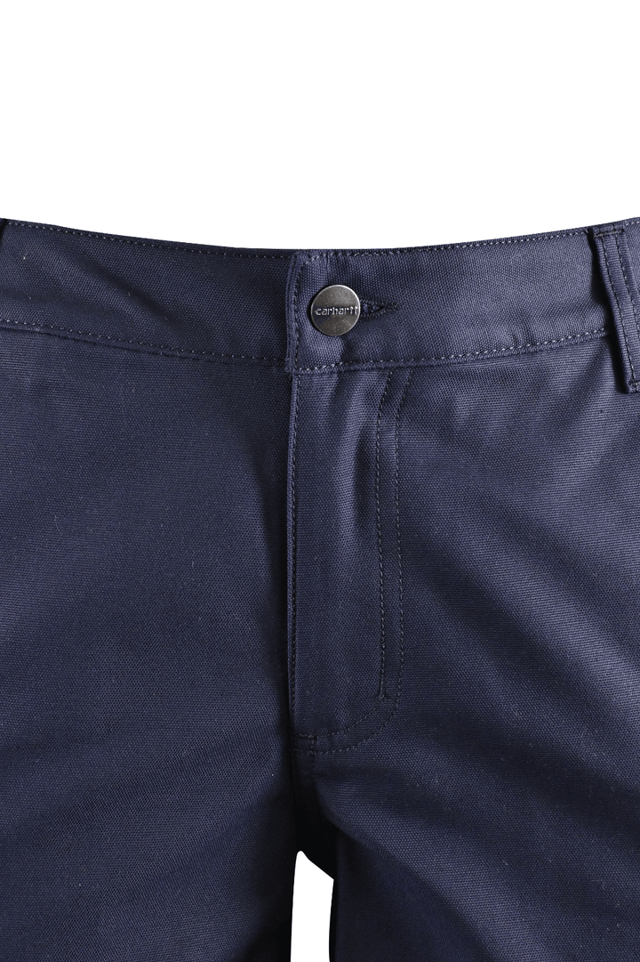 Carhartt Women's Chino Shorts Navy Rugged Flex Rigby Relaxed Fit