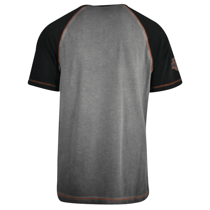 HD Branded Men's T-Shirt Grey Colorblocked Performance Staple (S61)