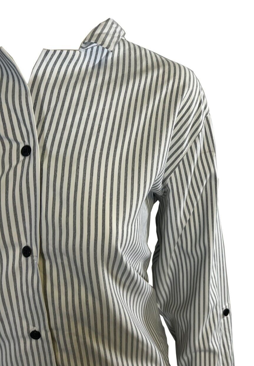 Columbia Women's Shirt Grey Striped W Ross River Trail EXS Woven L/S (010)