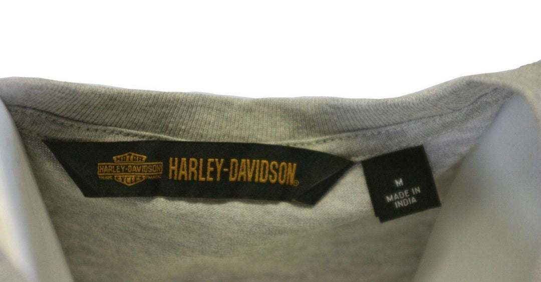 HD Branded Women's T-Shirt Grey Iron & Freedom Eagle Short Sleeve Tee (S44)