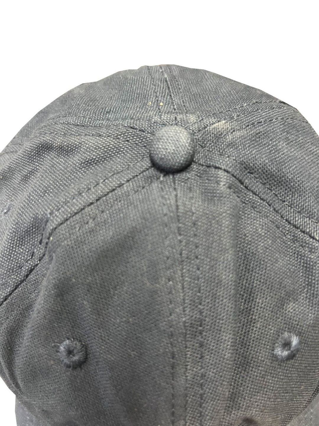 Carhartt Navy &amp; White Canvas Cap FastDry Comfort Block Letters (S09)