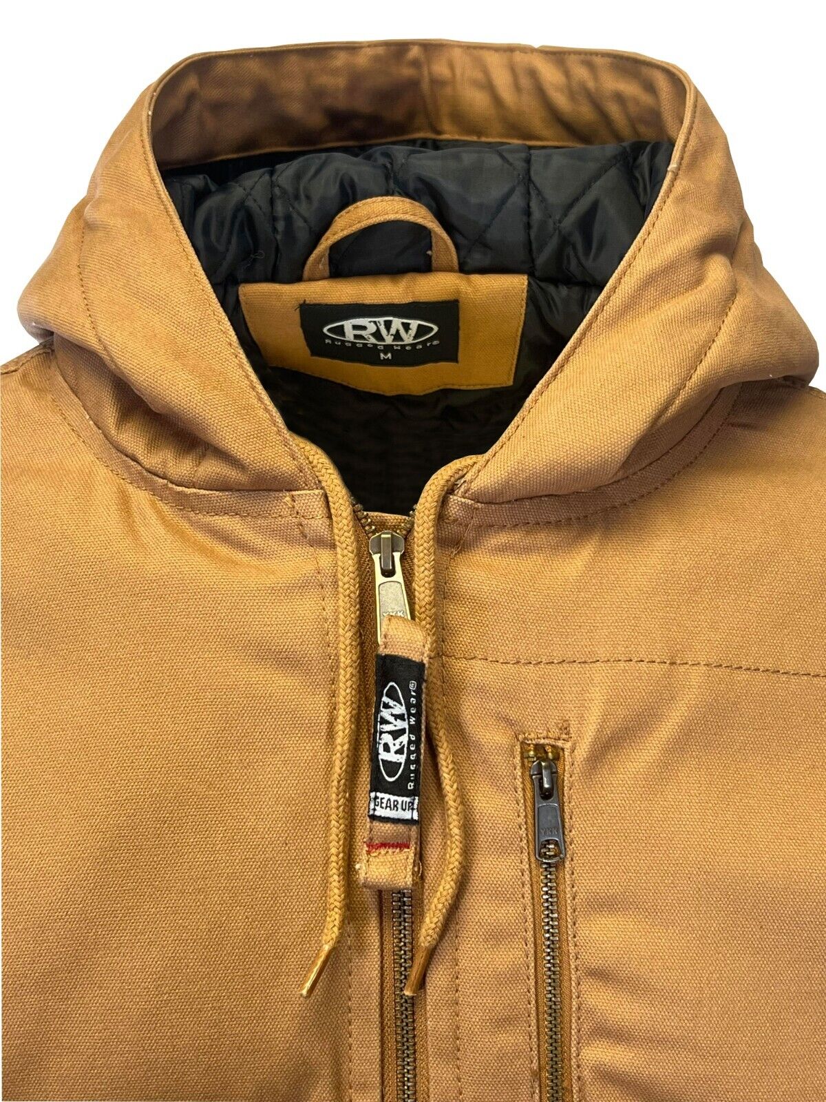 Rugged Wear Men's Brown Jacket Heavy-Duty Insulated Work L/S (S02)