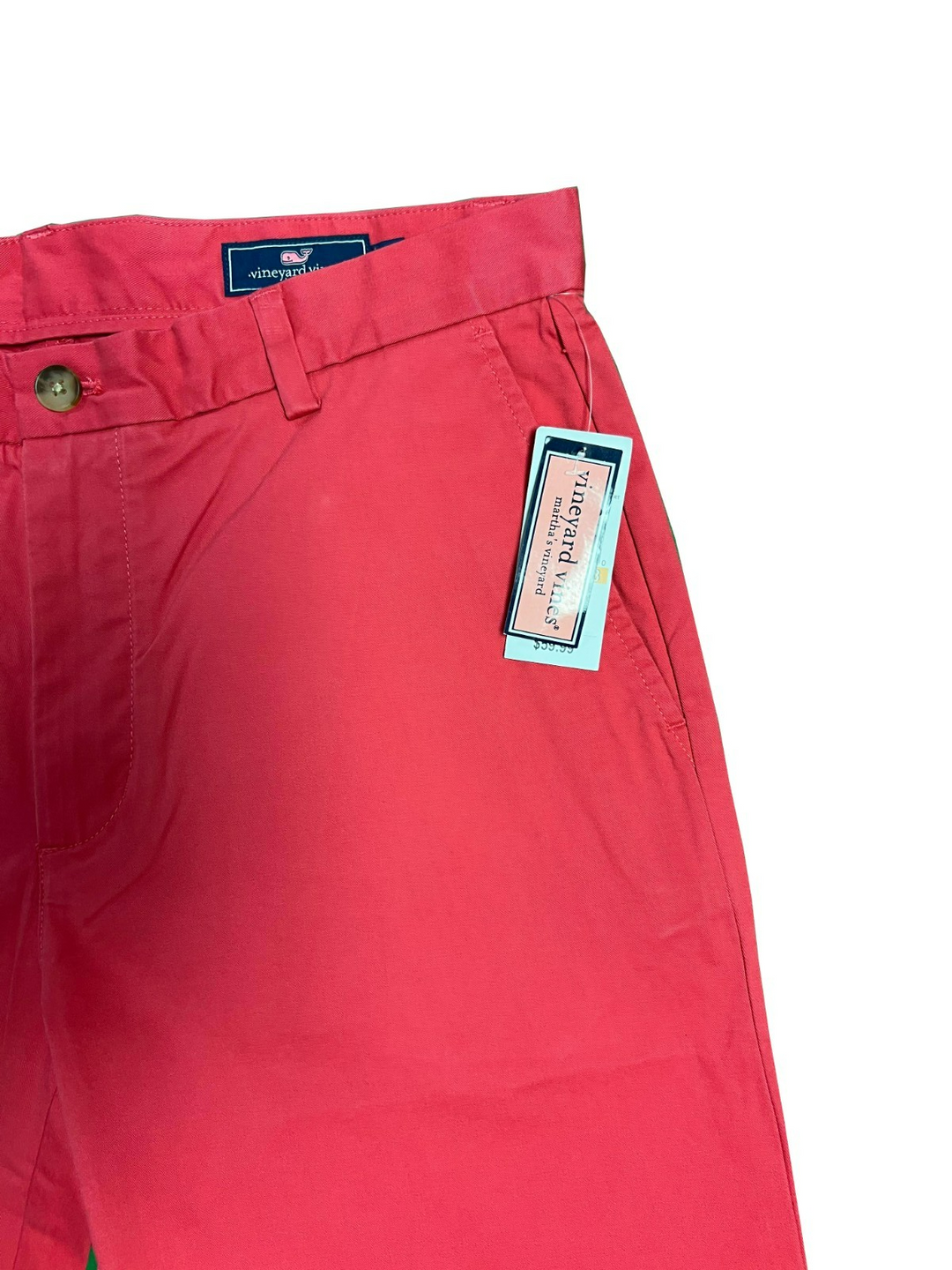 Vineyard Vines Men's Raspberry Wine Short 9inch Stretch Breaker Solid Shorts (S01)