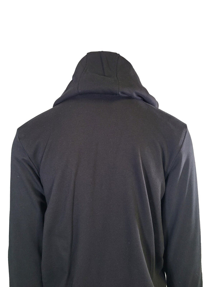 Powerfix Profi Men's Black Hoodie 2 in 1 Reversible Black Blue Plaid (S02)