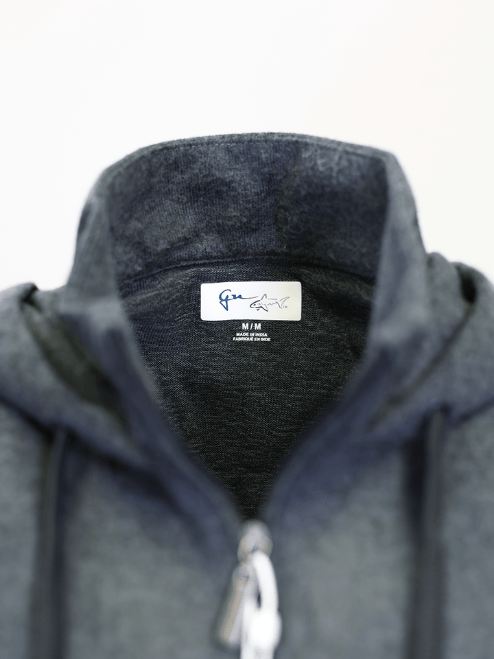 Greg Norman Women's HTH Dark Grey Technical Performance 1/4 Zip Hoodie (S02)