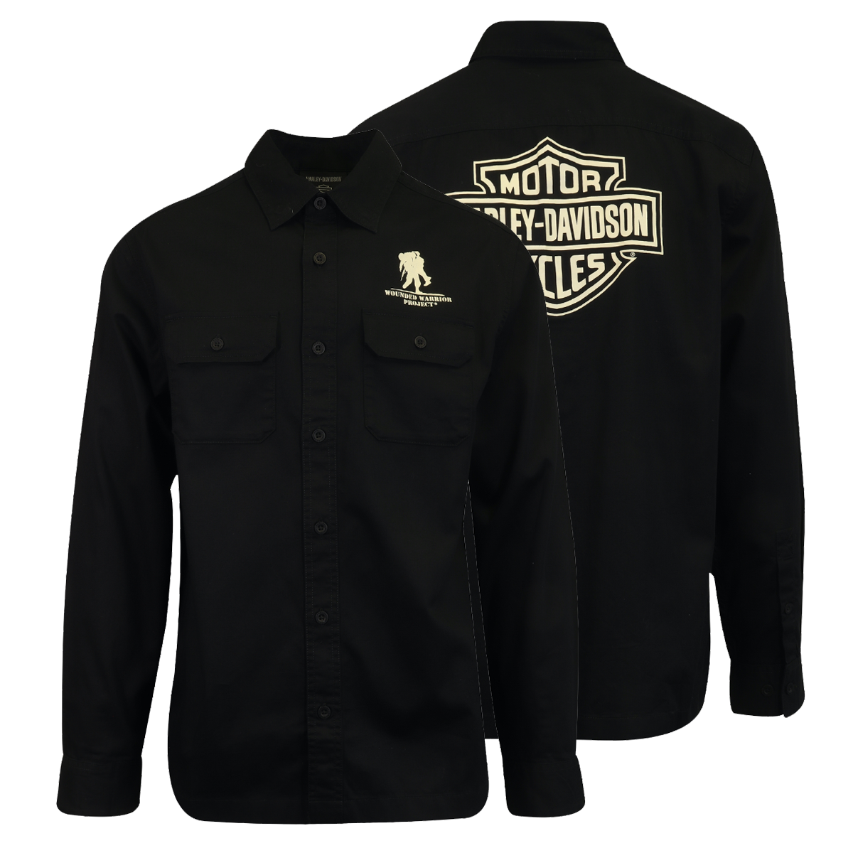 Harley-Davidson Men's Shirt Wounded Warrior Project L/S (156)