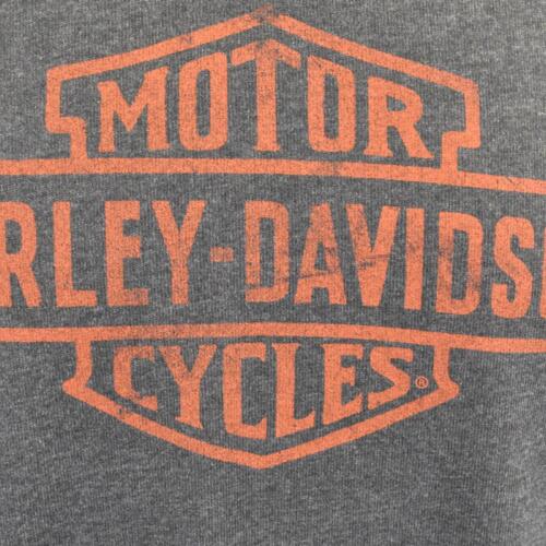 Harley-Davidson Men's T-Shirt Black Beauty Oil Can Bar & Shield Hooded L/S (S36)