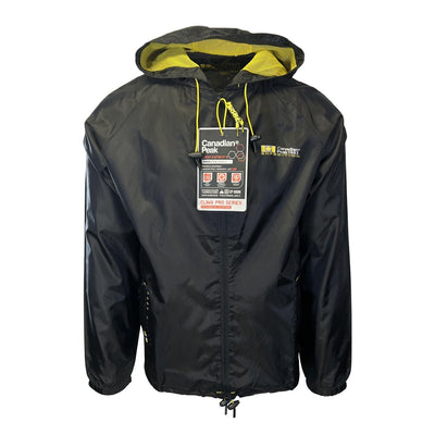 Canadian Peak Men's Black Jacket 1983 Butaneak Wind Rain Breaker (S02)