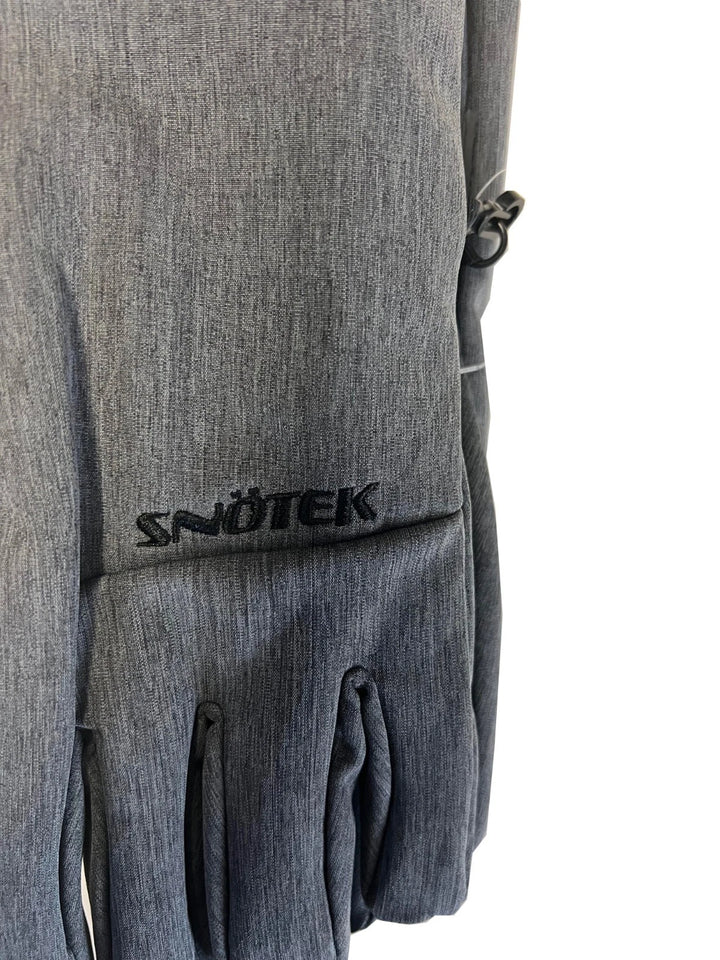 Snotek Women's Grey Embroidered Performance Winter Gloves ST161 (S04)