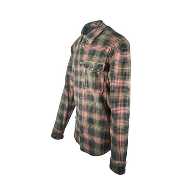 Billabong Men's Multicolour Fleece Furnace Flannel Printed DWR Overshirt Pocket