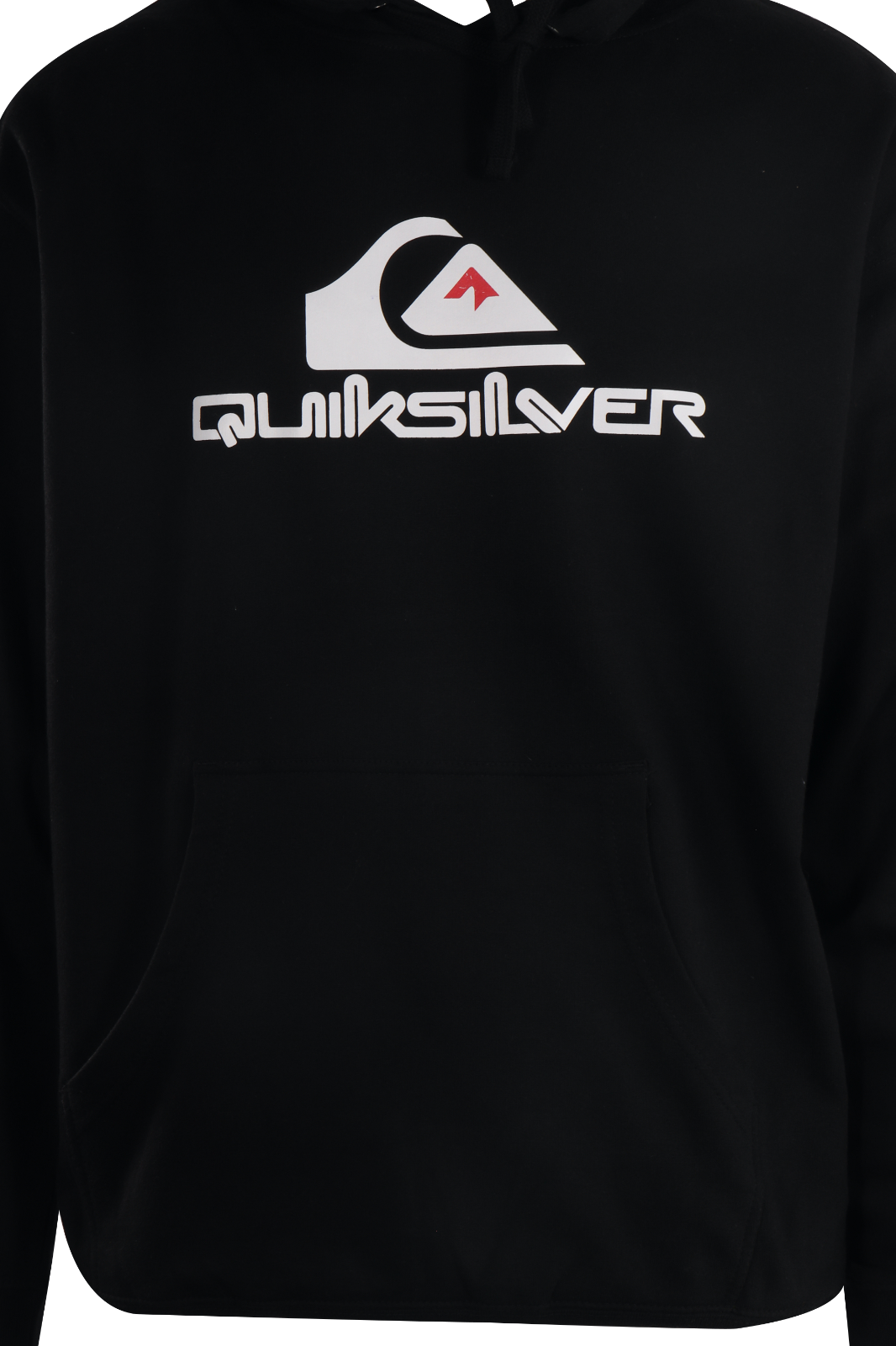 Quiksilver Men's Hoodie Black White Red Logo (S19)