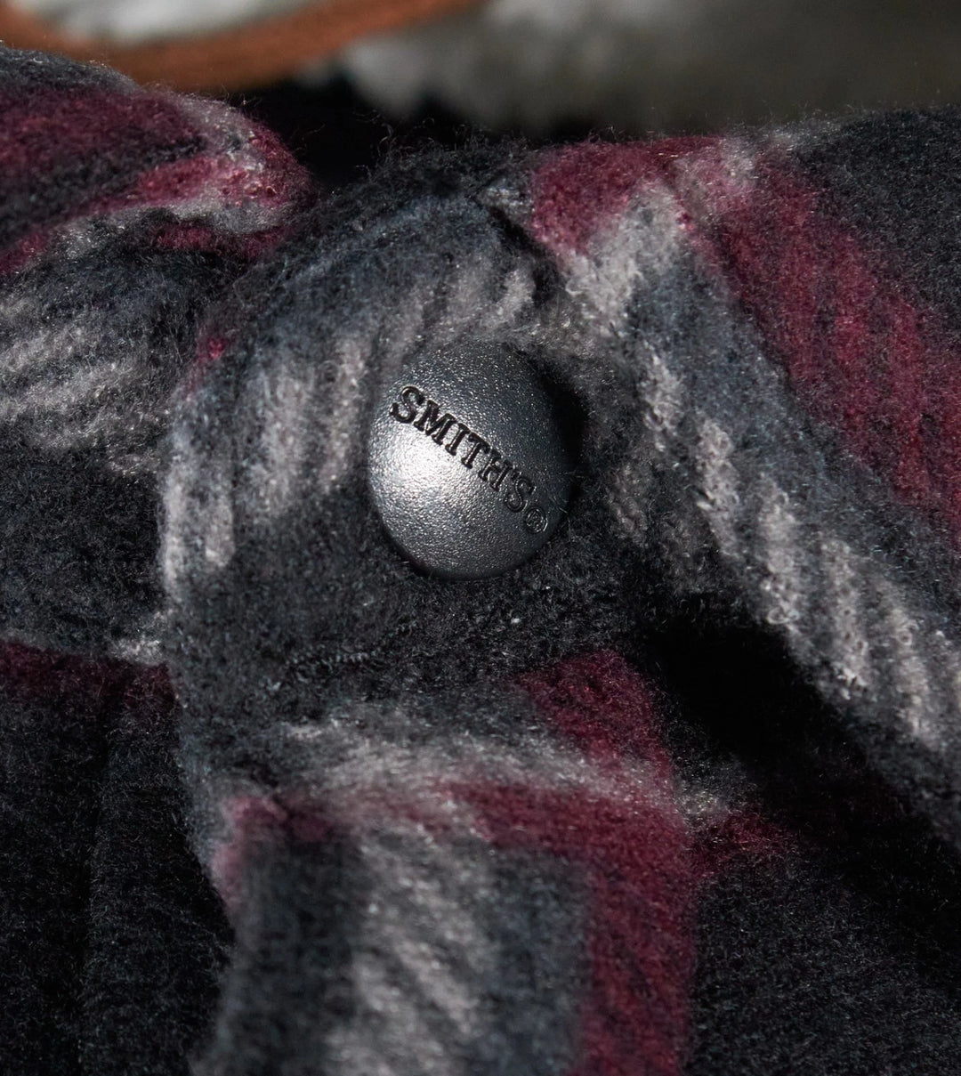 Smith Workwear Burgundy Jacket Sherpa-Lined Microfleece Shirt (S01)