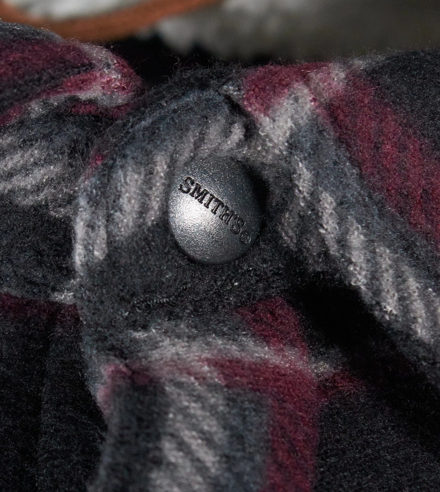 Smith Workwear Burgundy Jacket Sherpa-Lined Microfleece Shirt (S01)