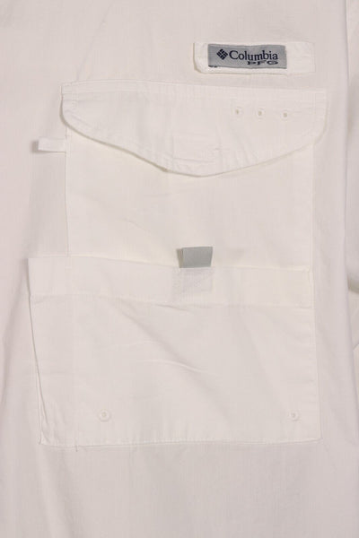 Columbia Men's Woven Shirt PFG White Bonehead S/S (100) Size 3XLT