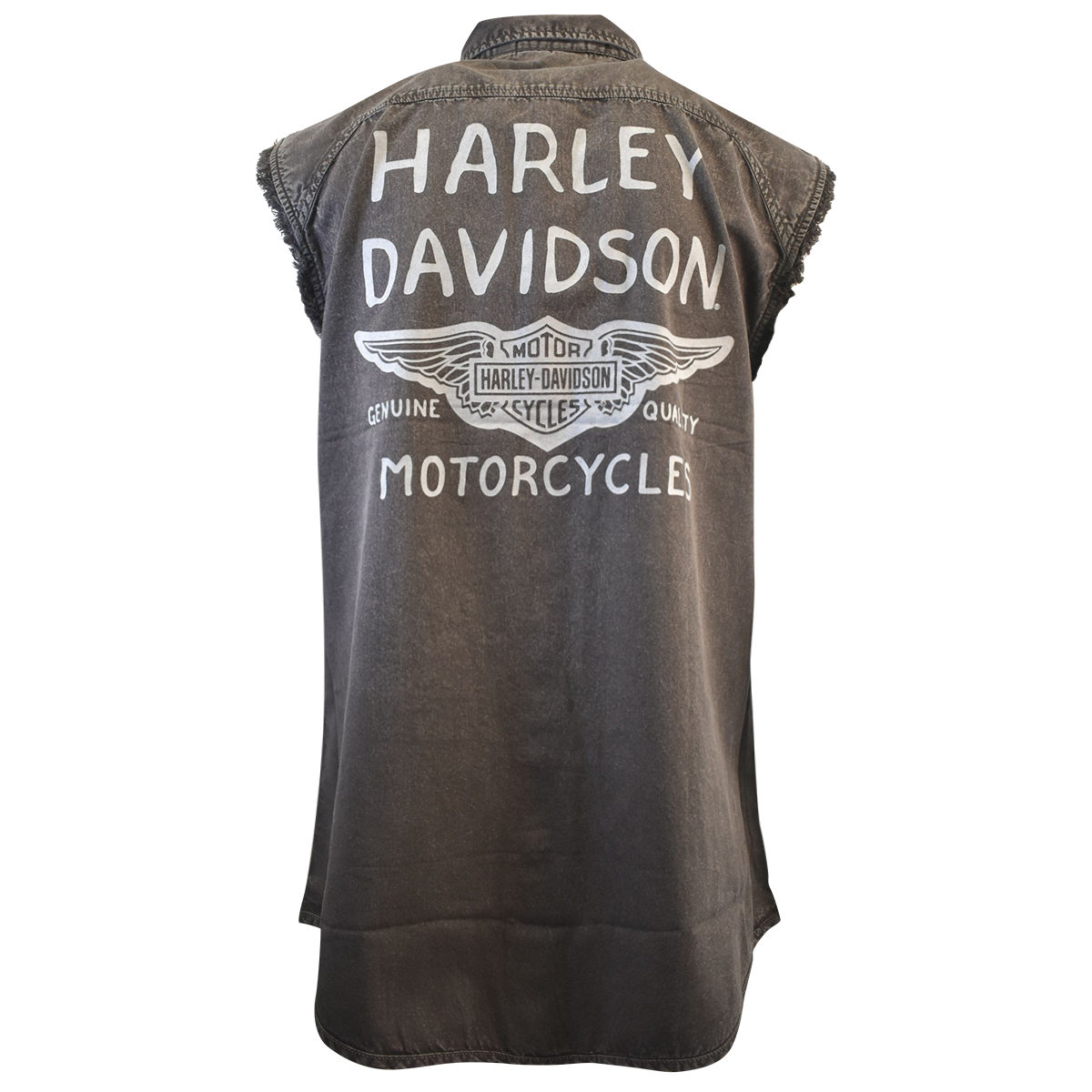 Harley-Davidson Men's Vest Grey V-Twin Powered 1903 Distressed Sleeveless Shirt