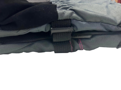 Snotek Women's Grey Pink Stitched Zip Performance Winter Ski Gloves ST118 (S03)