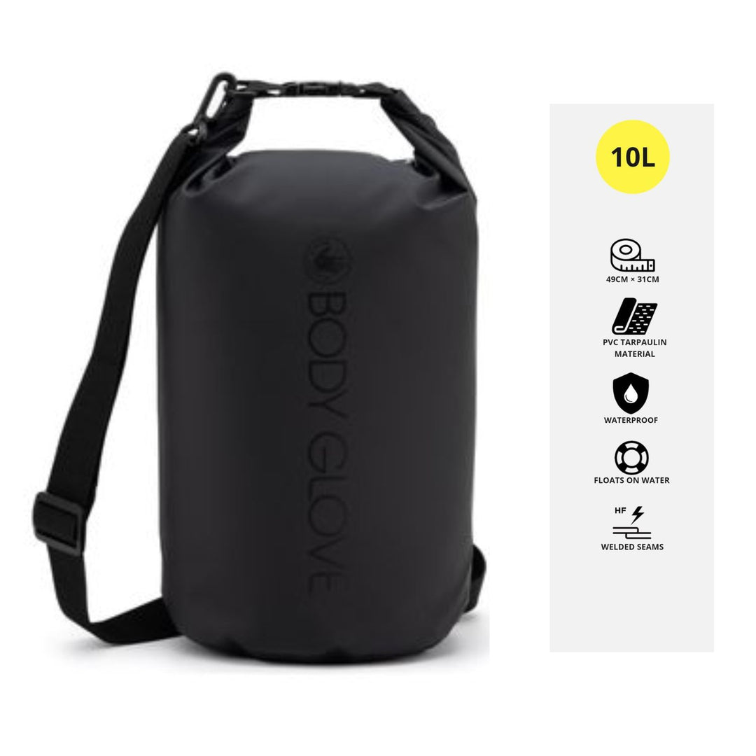 10l Body Glove Essential Dry Bag - Black (S14)