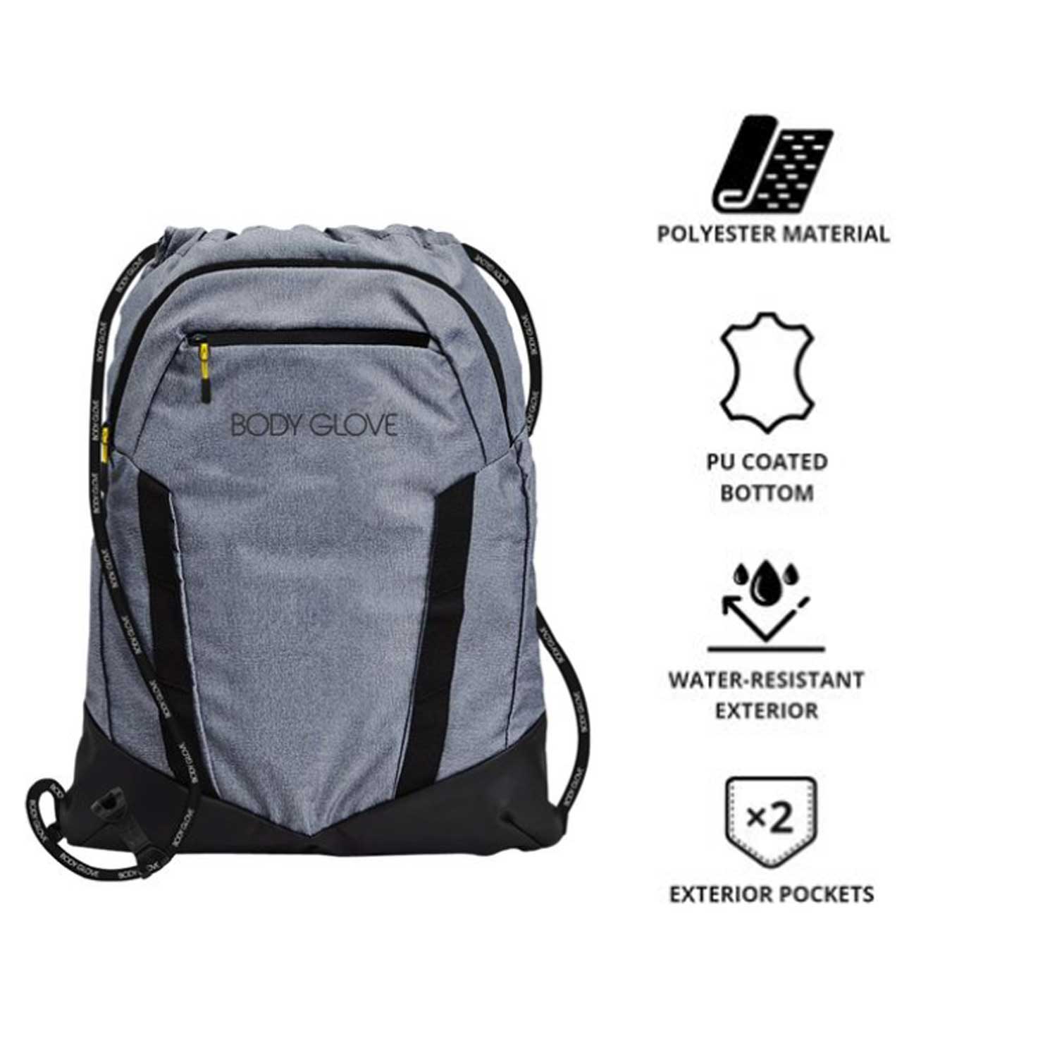 Body Glove Cinch Backpack - Grey (S06) – Spotted Clothing