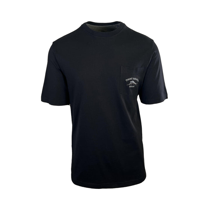 Tommy Bahama Men's Black T-Shirt Relax Crew Neck Bali Skyline Tee (S21)
