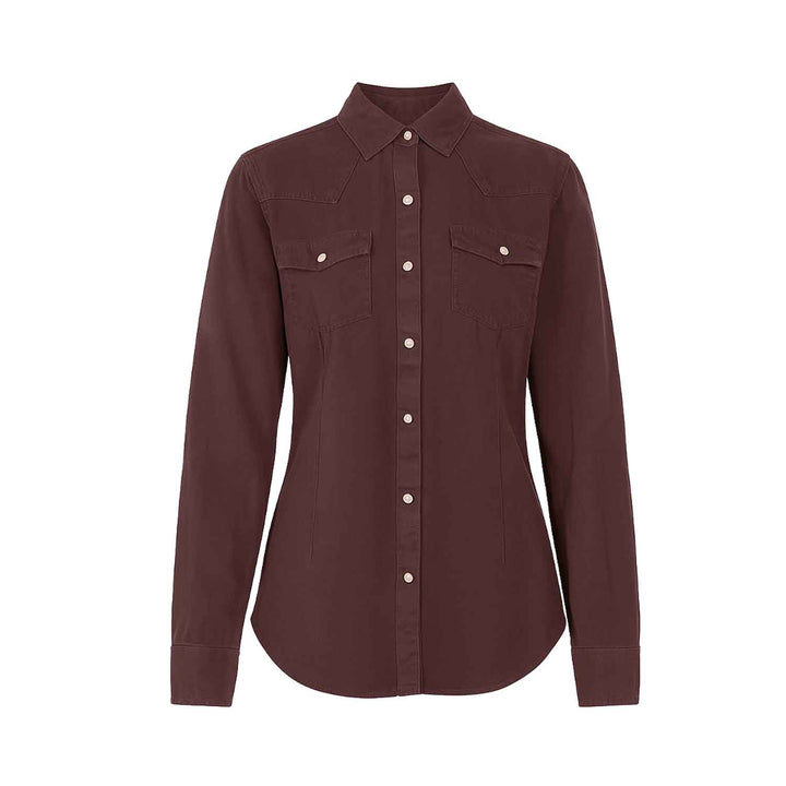 Ariat Women's Chocolate Truffle Shirt Real Jurlington Snap Western (S15)