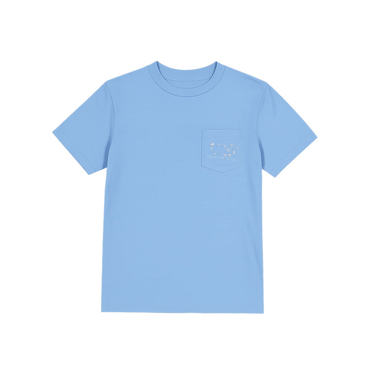 Vineyard Vines Girl's Daisy Whale Hydrangea Short Sleeve Tee (S03)