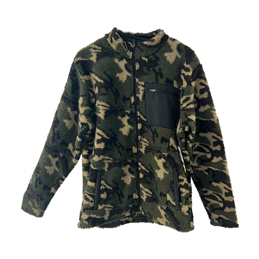 Mountain Ridge Men's Forest Ni Sweater Teddy Woodland Jacket (S03)