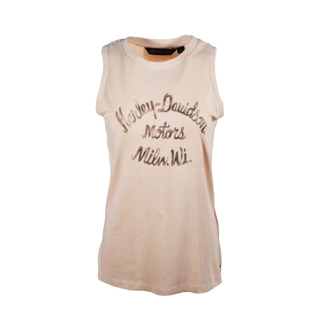 HD Branded Women's Tank Ultra Classic Racer Font Sleeveless T-Shirt (S01)