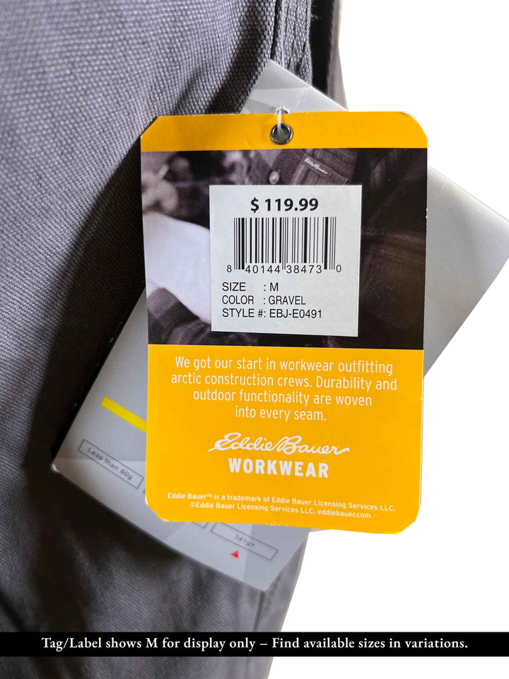 Eddie Bauer Men’s Gravel Jacket Workwear Heavy-Duty YKK Zipper (S01)