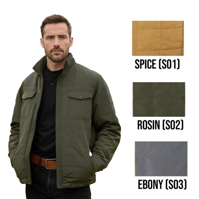 Field & Forest Men's Jacket Padded Grey, Brown, Green Shirt