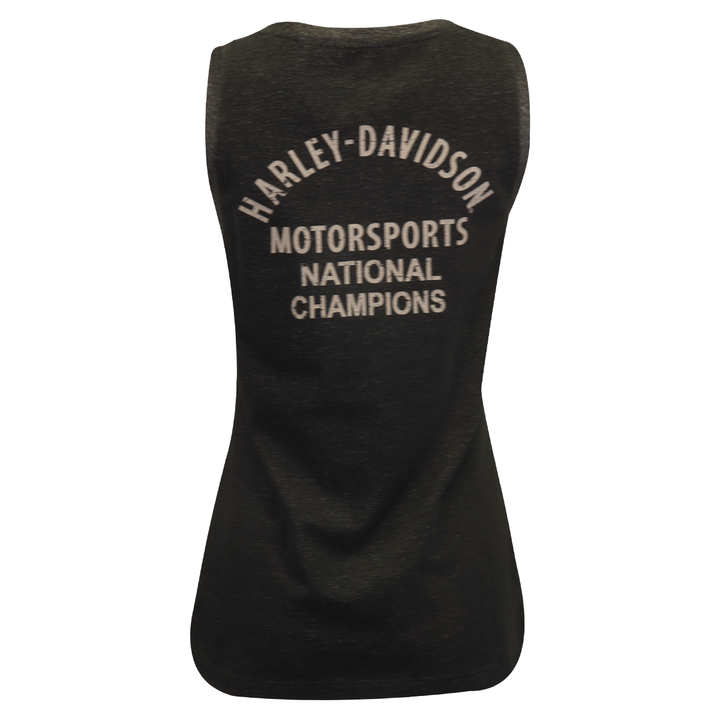 Harley-Davidson Women's Tank Top Heather Charcoal 1903 Flags National Champions